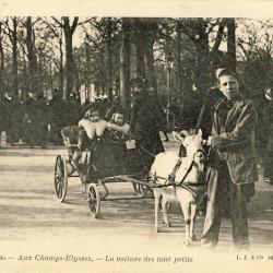 CPA 75 Paris vécu Aux Champs Elysées Voiture des tout petits Voiture à chèvre
