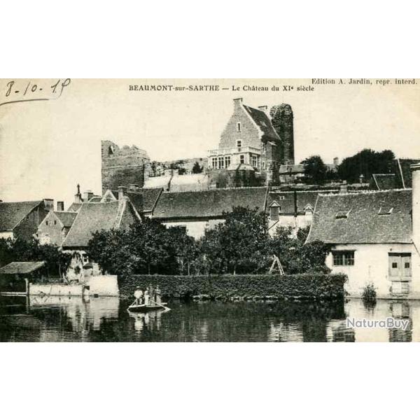 CPA 72 SARTHE BEAUMONT sur SARTHE Le chteau du XIe sicle