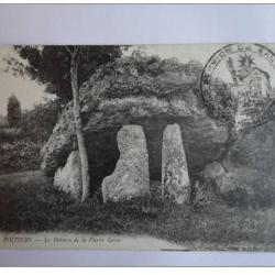 CPA 86 VIENNE Poitiers Le Dolmen de la Pierre Levée + cachet