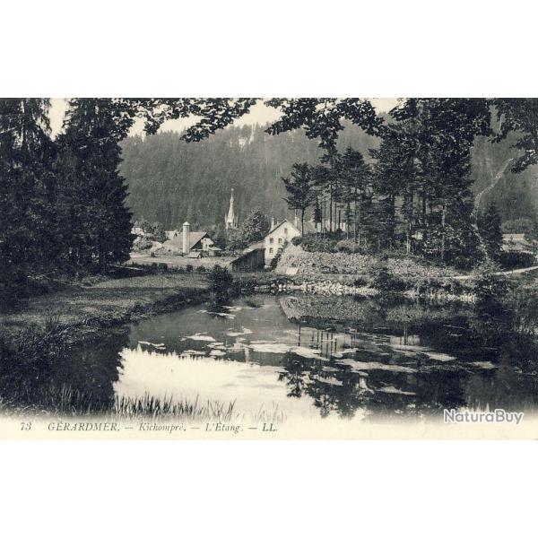 CPA 88 VOSGES GERARDMER L'tang et vue sur le village LL