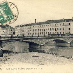 CPA 88 VOSGES Épinal Pont Carnot et École Industrielle