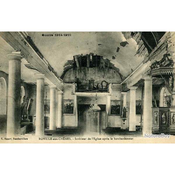 CPA 88 VOSGES ROVILE AUX CHENES glise bombardement
