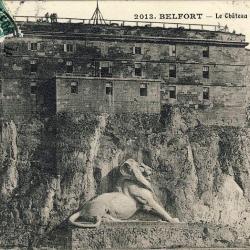 CPA 90 TERRITOIRE de BELFORT Le château et le Lion