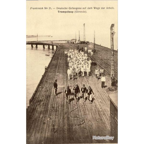 CPA 33 GIRONDE TROMPELOUP Frankreich N21 Camp de prisonniers Guerre