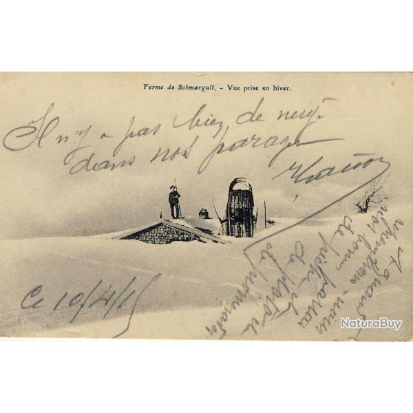 CPA 68 HAUT RHIN Ferme de Schmargult Hiver Caf Restaurant Bernez Honeck