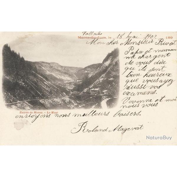 CPA 39 JURA Morez entre de Morez Le Haut 1902