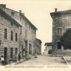 CPA 42 LOIRE Saint Martin Lestra Route de Panissière