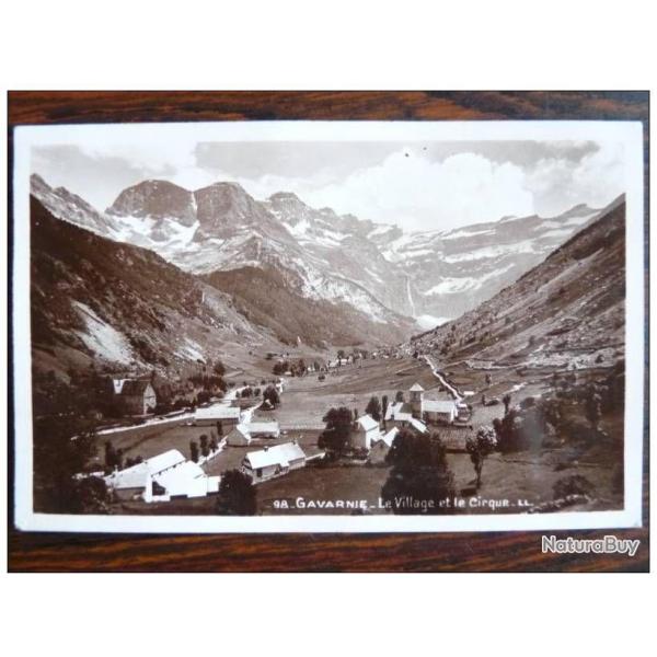 CP 65 Hautes-Pyrnes Gavarnie Le village et le Cirque LL