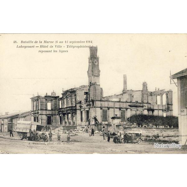 CPA 55 Meuse Laheycourt Htel de ville Bataille Marne