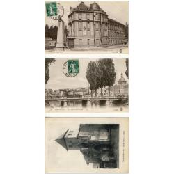 3 CPA 55 Meuse Bar Le Duc Ornain École Filles Église