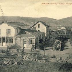 CPA 69 Rhône Izeron Hôtel Bourget beau site