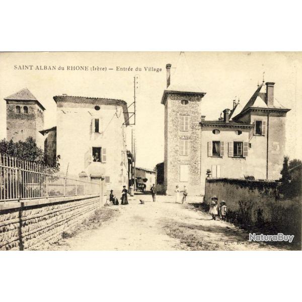 CPA 69 Rhne Saint Alban du Rhne petit village anim