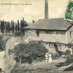 CPA 69 Rhône Saint Alban du Rhône Le Moulin 1916