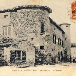 CPA 69 Rhône Saint Laurent D'Agny Le Château 1913