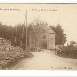 CPA 69 Rhône Montmelas Le Château Porte de Genelard