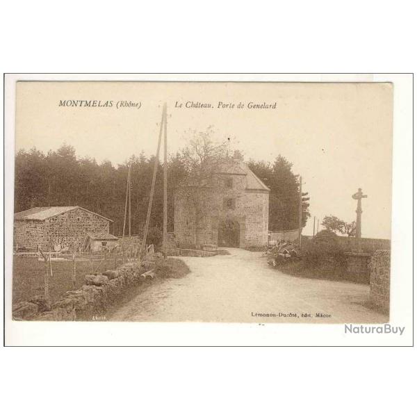 CPA 69 Rhne Montmelas Le Chteau Porte de Genelard