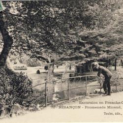 CPA 25 DOUBS Besançon Franche Comté Promenade Micaud