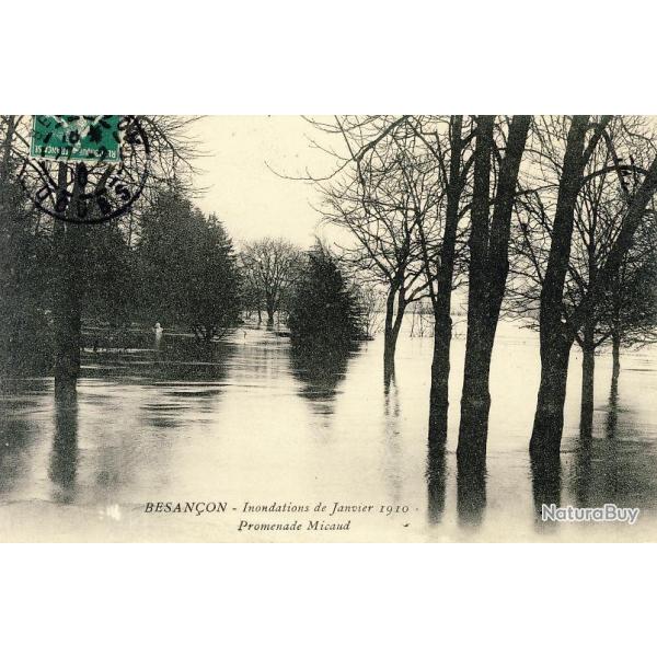 CPA 25 DOUBS Besanon Inondations Janvier 1910