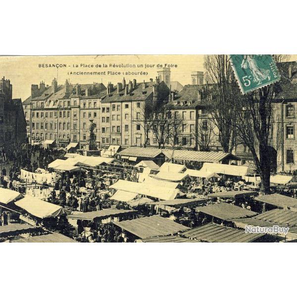 CPA 25 DOUBS Besanon La place de la Rvolution foire