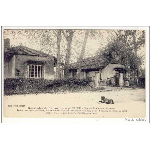 CPA 71 SAONE ET LOIRE Priss Lamartine Chteau Monceau