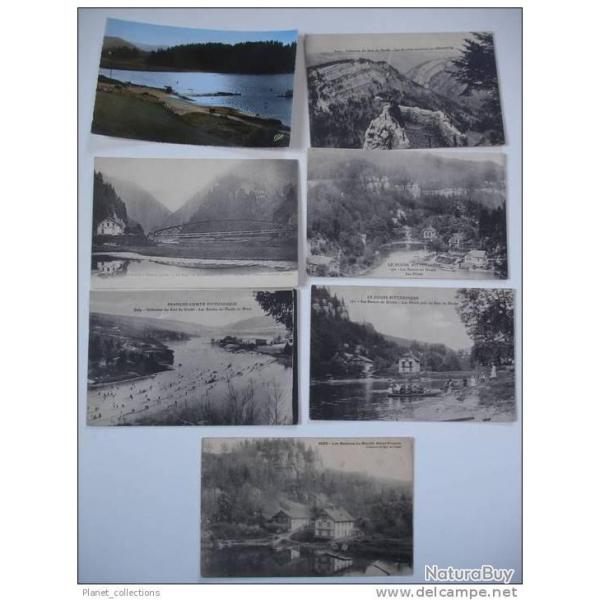 Lot de 7 CPA 25 DOUBS Les bassins