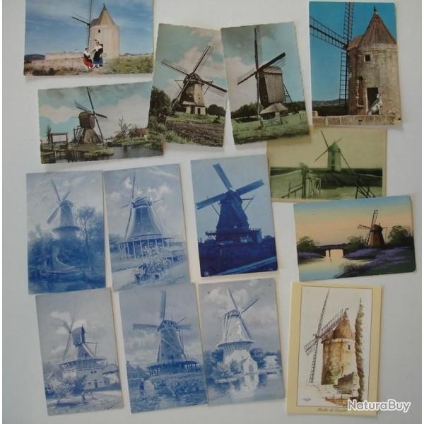Lot de 14 CP Thme des Moulins Moulin Molen, Vende