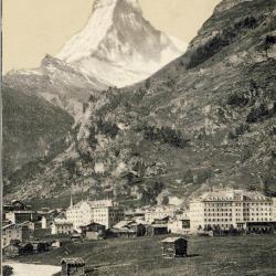 CP Suisse Valais Zermatt mit Matterhorn