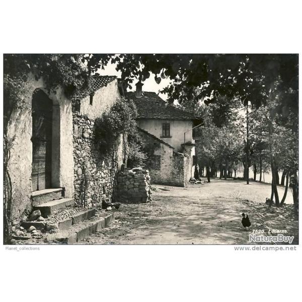 CP Suisse Tessin Locarno petit village Maison en pierre