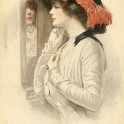 CPA illustrée UNDERWOOD Clarence Femme Mode