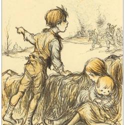 CPA illustrée POULBOT Petits Français N°61 Guerre