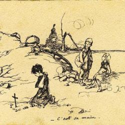 CPA illustrée POULBOT A Ternois N°3 Enfants guerre
