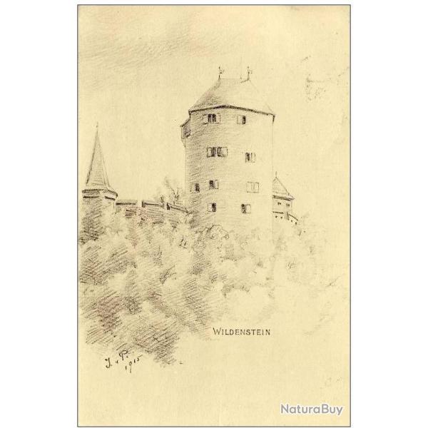 CPA illustre Suisse Grisons Wildenstein 1915