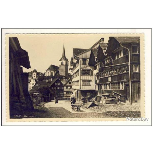 CPA Suisse Argovie Herisau Petite rue village anim