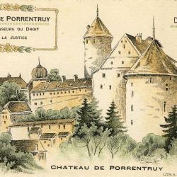 CPA Suisse JURA PORRENTRUY La ville Décembre 1918