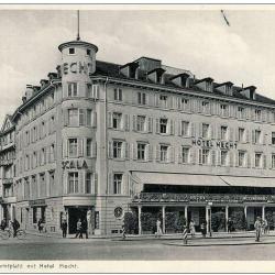 CP Suisse St Gallen Marktplatz mit hotel Hecht animé