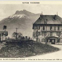 CPA 73 SAVOIE SAINT PIERRE D'ALBIGNY Hôtel de la Gare