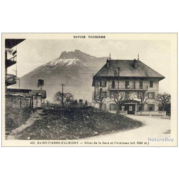 CPA 73 SAVOIE SAINT PIERRE D'ALBIGNY Htel de la Gare