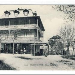 CPA 73 SAVOIE Aiguebelette Hôtel Bellevue animé