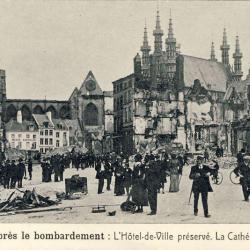 CPA BELGIQUE Louvain après le bombardement