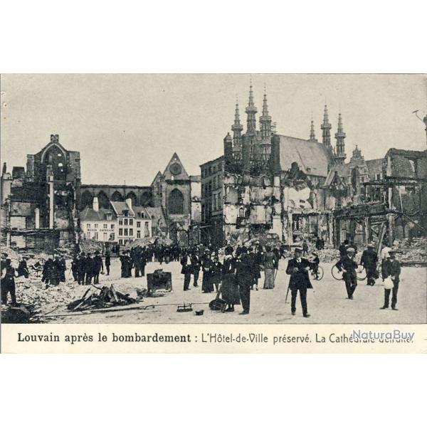 CPA BELGIQUE Louvain aprs le bombardement