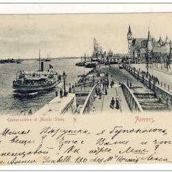 CPA Belgique ANVERS Embarcadère Musée Steen