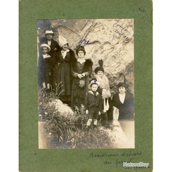 Photographie Ancienne Guerre Dpart au front Toulon