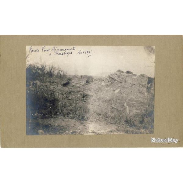 Photographie Ancienne Guerre 51 Marne Massiges