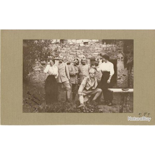 Photographie Ancienne Guerre Angeot 1917