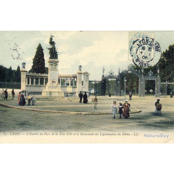 CPA 69 RHONE LYON Entre Parc de la Tte d'Or 1906