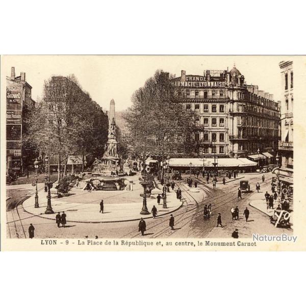 CPA 69 RHONE LYON Place de la Rpublique pharmacie