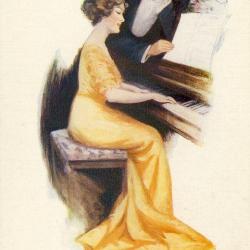 CPA illustrée HORSFALL Mary Amour femme Love Lady