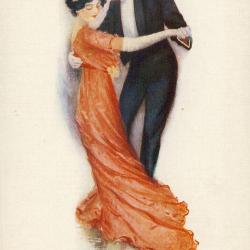 CPA illustrée HORSFALL Mary Amour femme Love Lady
