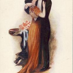 CPA illustrée HORSFALL Mary Amour femme Love Lady