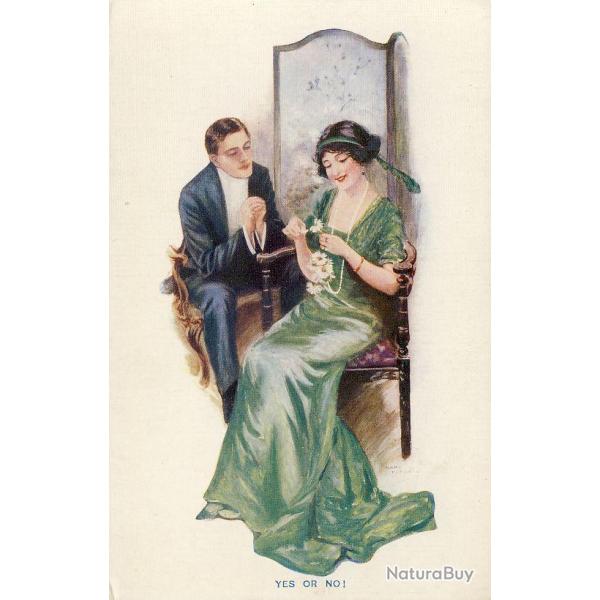 CPA illustre HORSFALL Mary Amour femme Love Lady